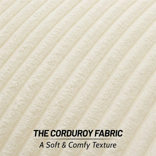 Corduroy Cushion Cover - Soft texture. Timeless stripes.