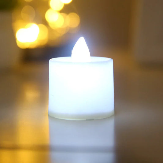 Flameless LED Tealight Candles Soft ambient light, safely designed for modern interiors.