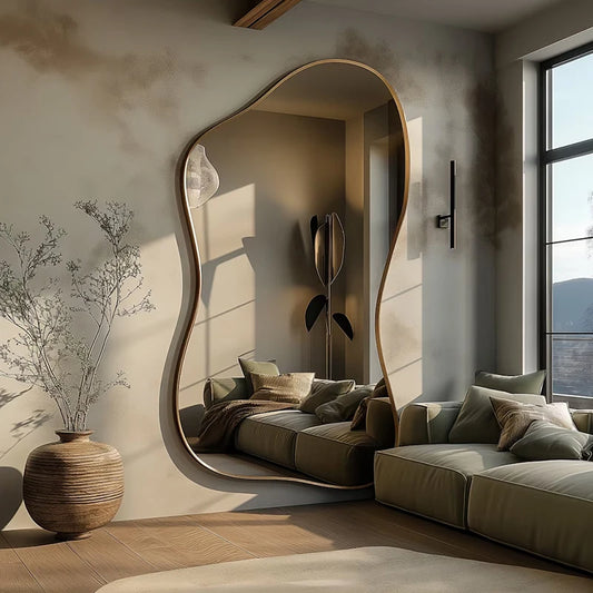 Alien Sculptural Mirror - A statement mirror designed as functional art.